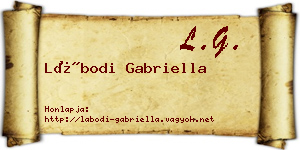 Lábodi Gabriella névjegykártya