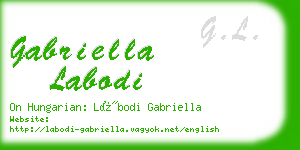 gabriella labodi business card